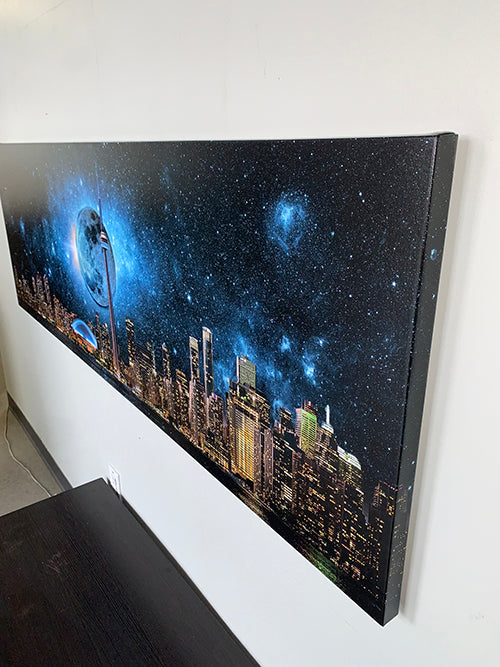 Toronto Skyline Moon-Cities Skyline- Wall art decor