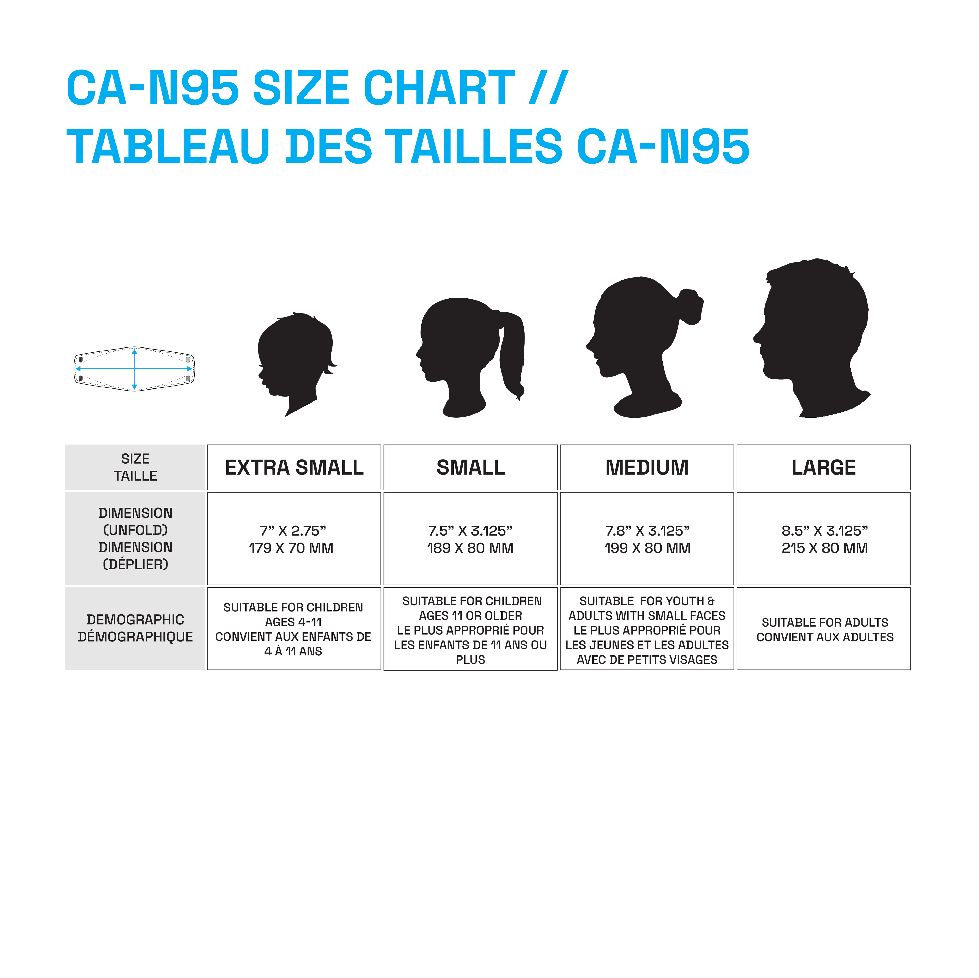 Respirator | CA-N95 Non-Certified | Extra Small