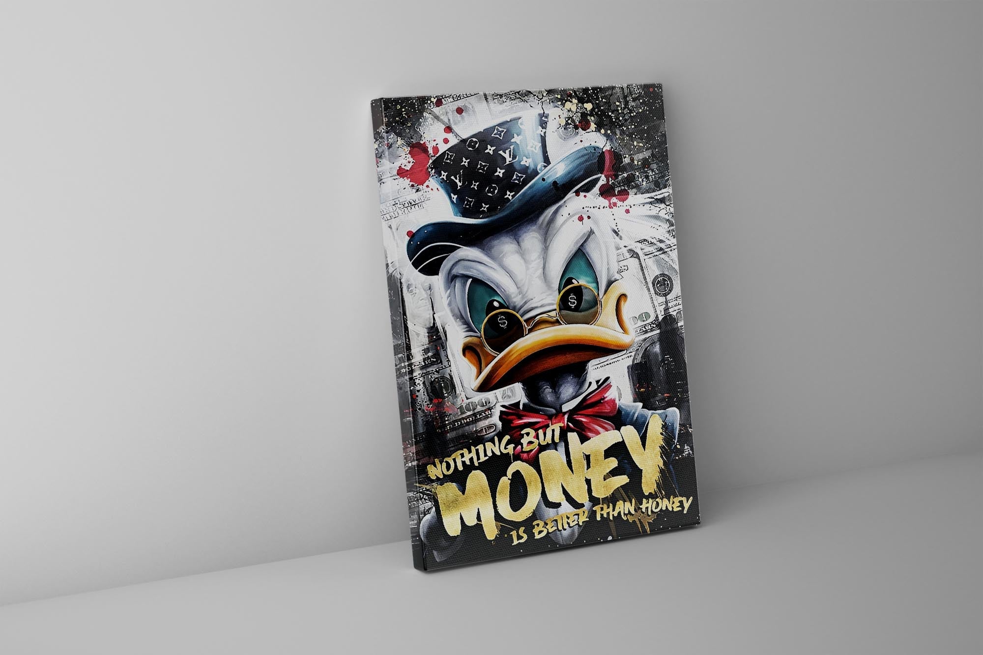Scrooge McDuck 48X36 Fine Art Canvas